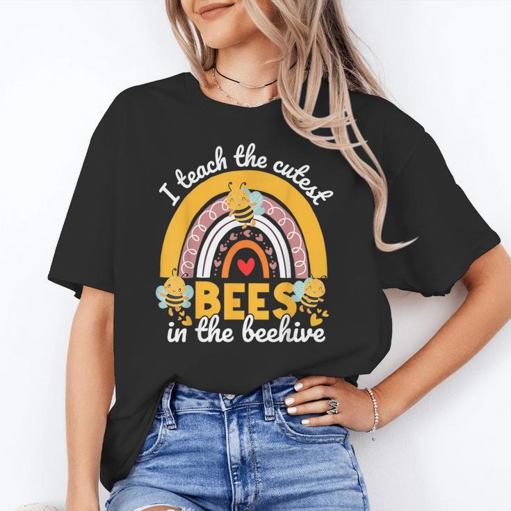 I Teach The Cutest Bees In The Beehive Teachers Day Women's T-Shirt