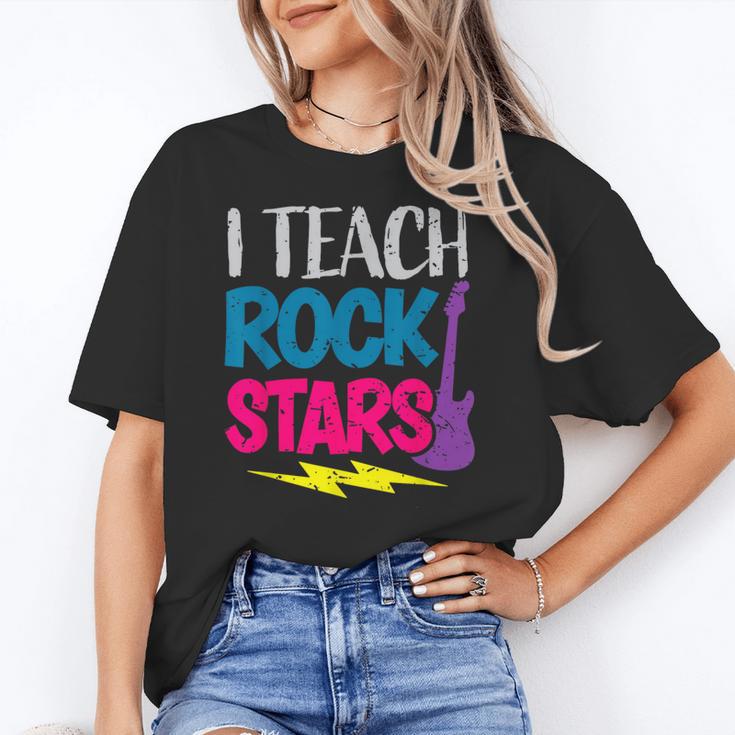 I Teach Rockstars Tee Orchestra Music Teacher Back To School Women's T-Shirt
