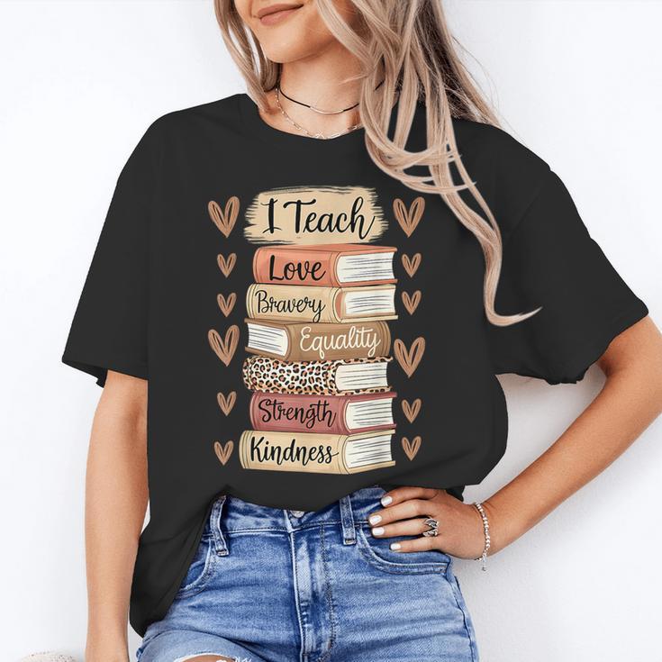 I Teach History Month Black Teacher Melanin Women's T-Shirt
