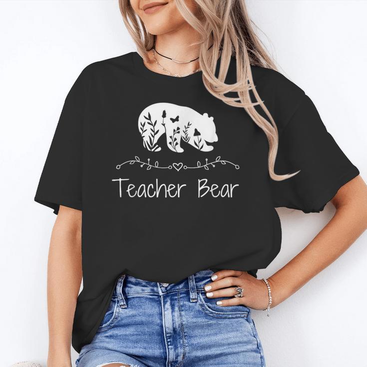 Teacher Bear For Educators Teacher Appreciation Women's T-Shirt