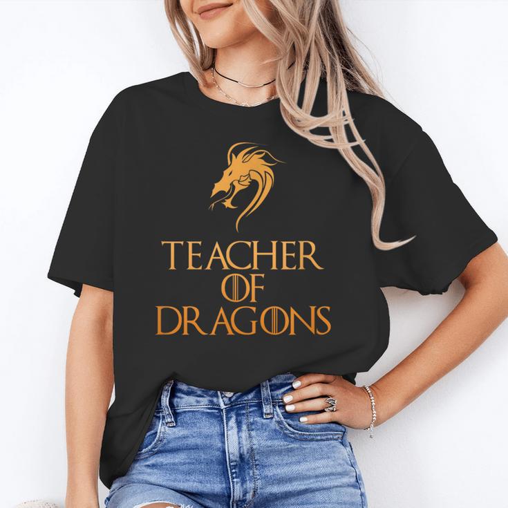 Teacher Of Dragons For Teachers Top Tee T-Shirt Women's T-Shirt