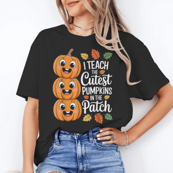 Teacher Halloween Tshirts I Teach The Cutest Pumpkins Women's T-Shirt