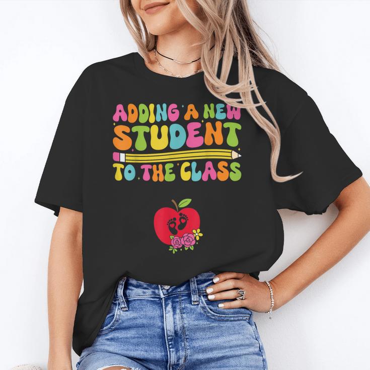 Teacher Pregnancy Announcement Clothing Expecting Teacher X-Small Women's T-Shirt