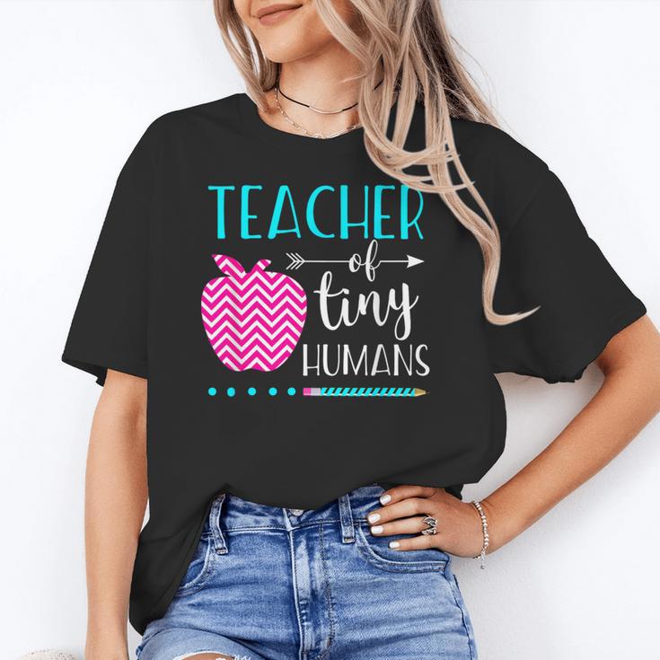 Teacher Of Tiny Humans Preschool Pre K Kindergarten Teacher Women's T-Shirt