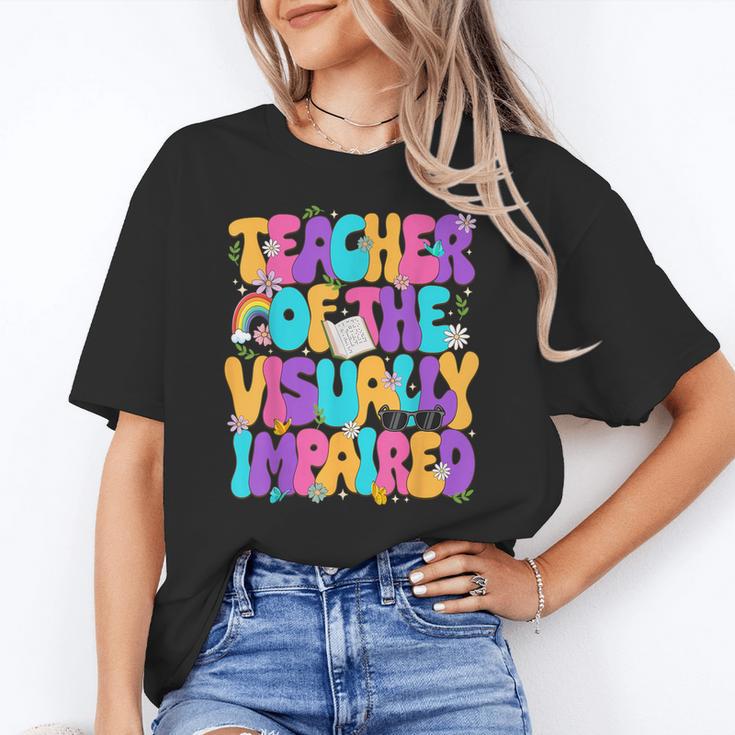 Teacher Of The Visually Impaired Blindness Awareness Women's T-Shirt