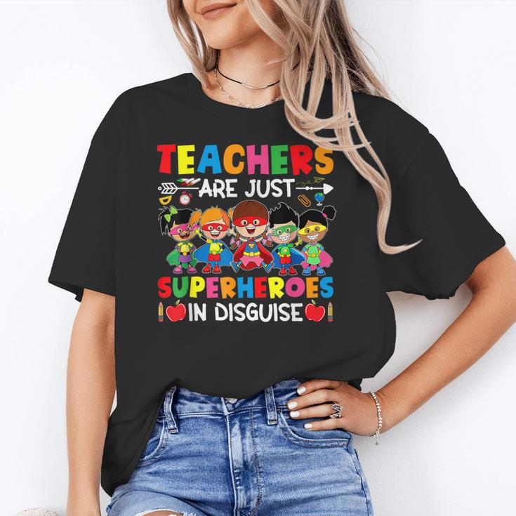 Teachers Are Just Superheroes In Disguise Back To School Women's T-Shirt