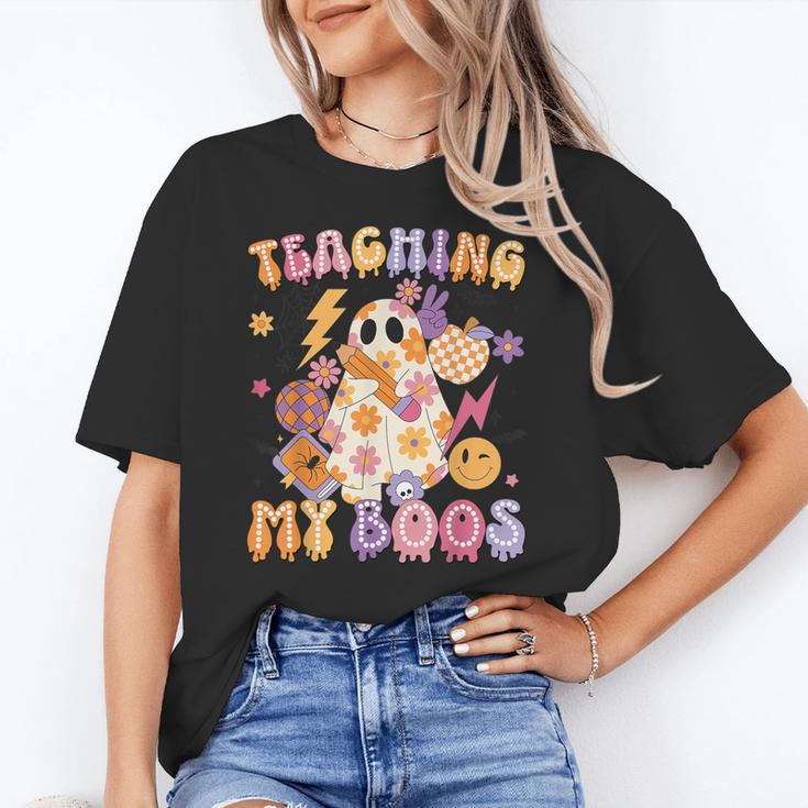 Teaching My Boos Ghost Halloween Costumes Teacher Men Women Women's T-Shirt