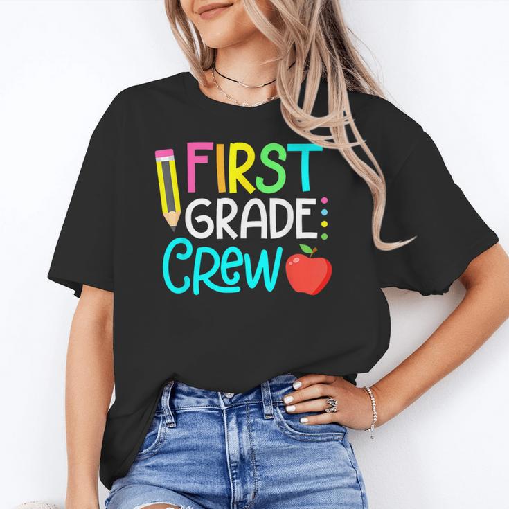 Team 1st Grade Crew Back To School 1st Grade Teacher Kids Women's T-Shirt