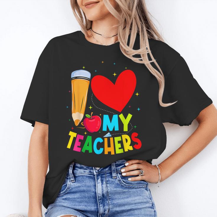 Teens Graduation I Heart My Teachers I Love My Teachers Women's T-Shirt