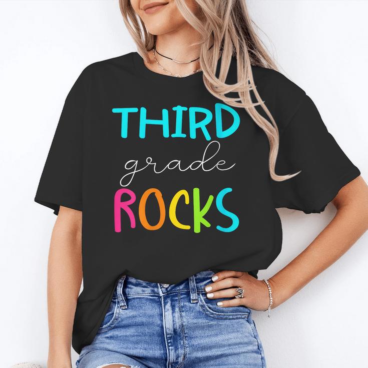 Third Grade Rocks Shirt Team 3rd Grade Teacher Women's T-Shirt