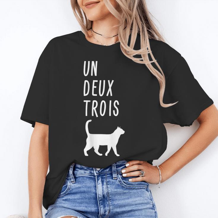 Un Deux Trois Cat Shirt French Teacher Women's T-Shirt
