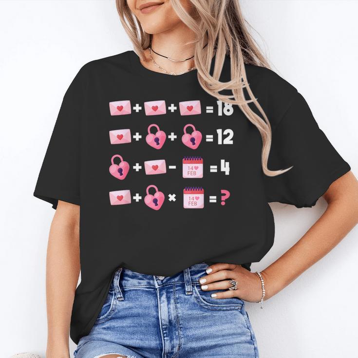 Valentines Day Order Of Operations Valentines Math Teacher Women's T-Shirt