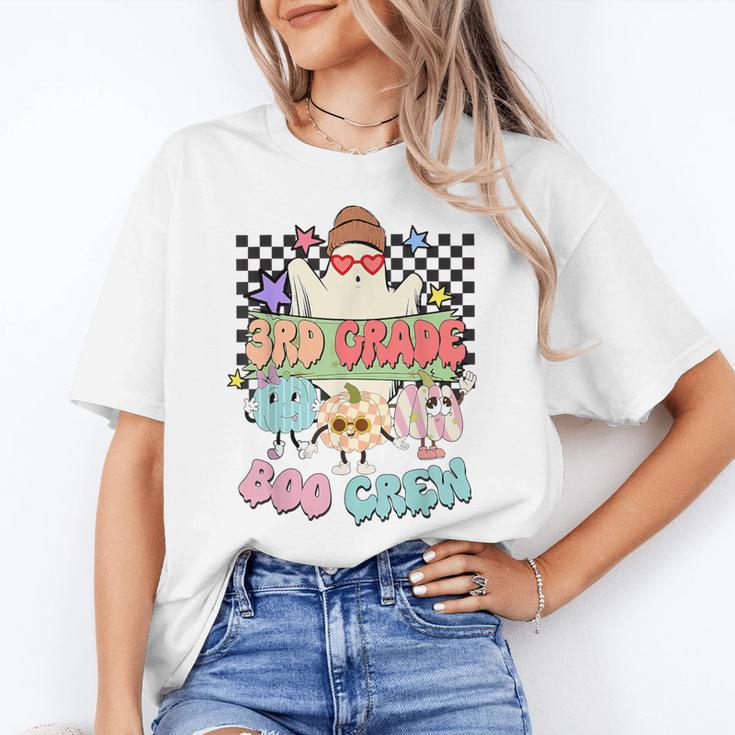 3rd Grade Boo Crew Third Grade Halloween Costume Teacher Kid Women's T-Shirt