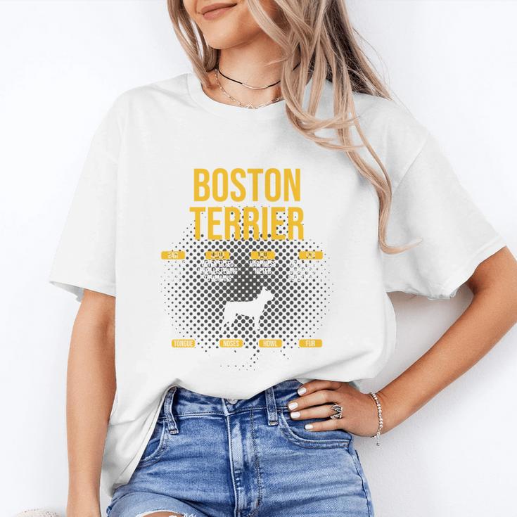 Anatomy Of Boston Terrier Dog Lover Women's T-Shirt