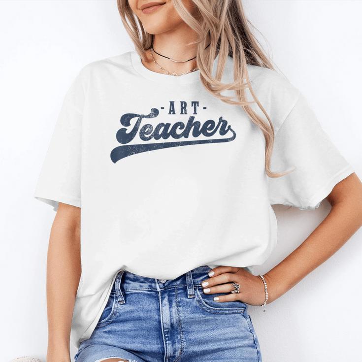 Art Teacher Men Women Cute Vintage Graphic Art Teacher Women's T-Shirt