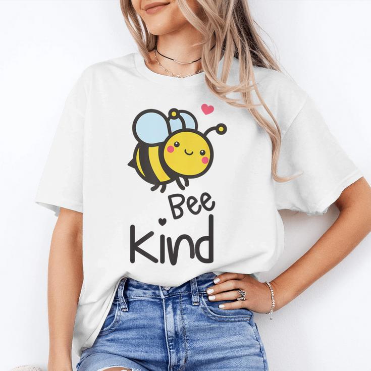 Bee Kind Bumble Bee Anti Bullying Teacher Kindness Matters Women's T-Shirt