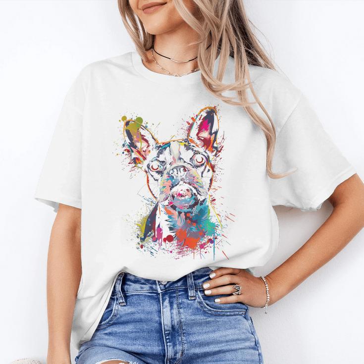 Boston Terrier Splash Women's T-Shirt