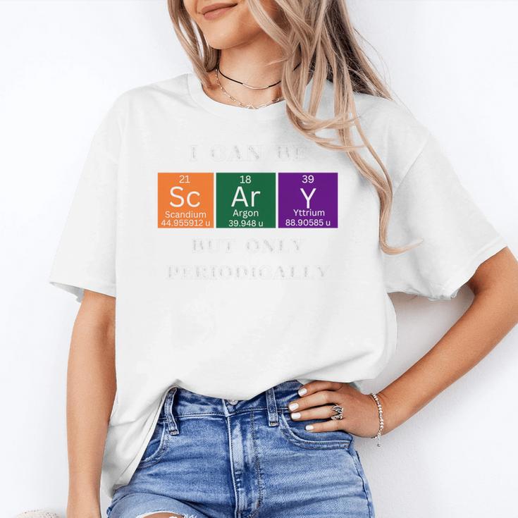 Chemisty Science Teacher Periodic Table Halloween Women's T-Shirt