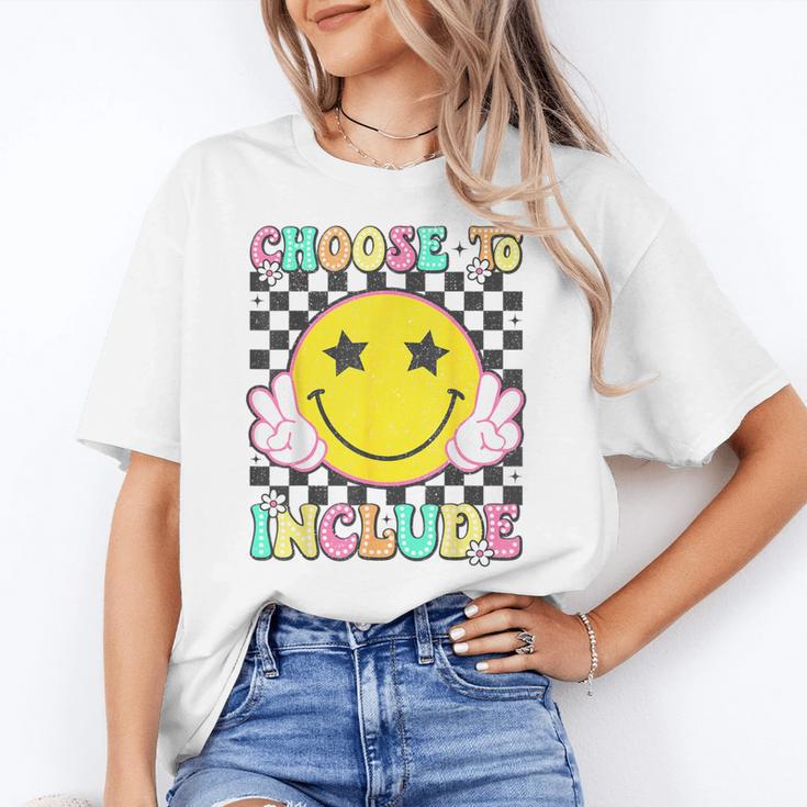 Choose To Include Special Education Teacher Autism Awareness Women's T-Shirt