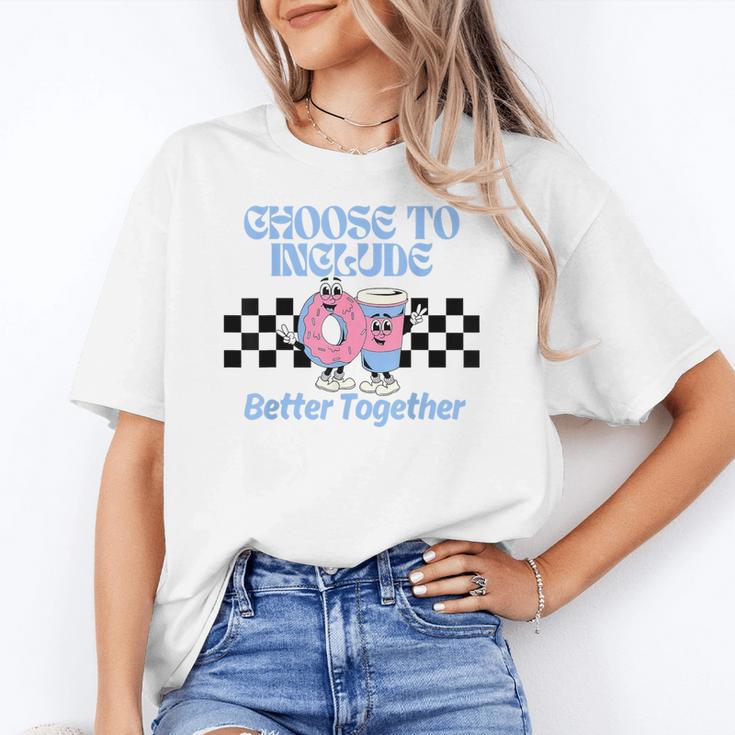 Choose To Include Special Education Teacher Autism Awareness Women's T-Shirt