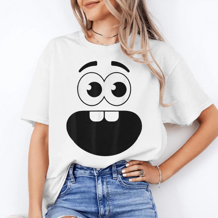 Creepy Carrots Face Teacher Halloween Costume Matching Women's T-Shirt