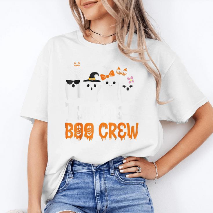 Cute Ghost Team Pre K Boo Crew Halloween Teacher Student Women's T-Shirt