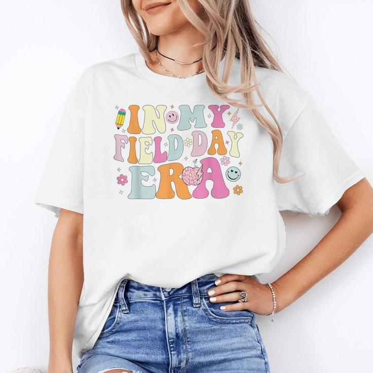In My Field Day Era Teacher Kids Cute Groovy Field Day Women's T-Shirt