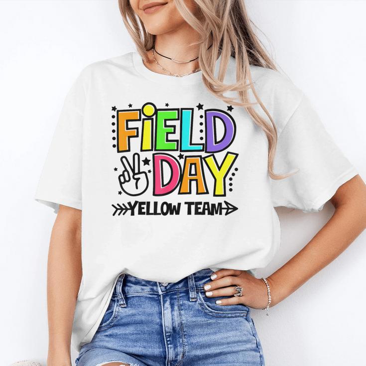 Field Day Yellow Team For Teacher Kids Field Day Games Women's T-Shirt