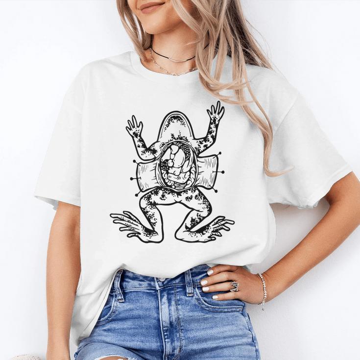 Frog Dissection Biology Anatomy Lab Science Teacher Women's T-Shirt