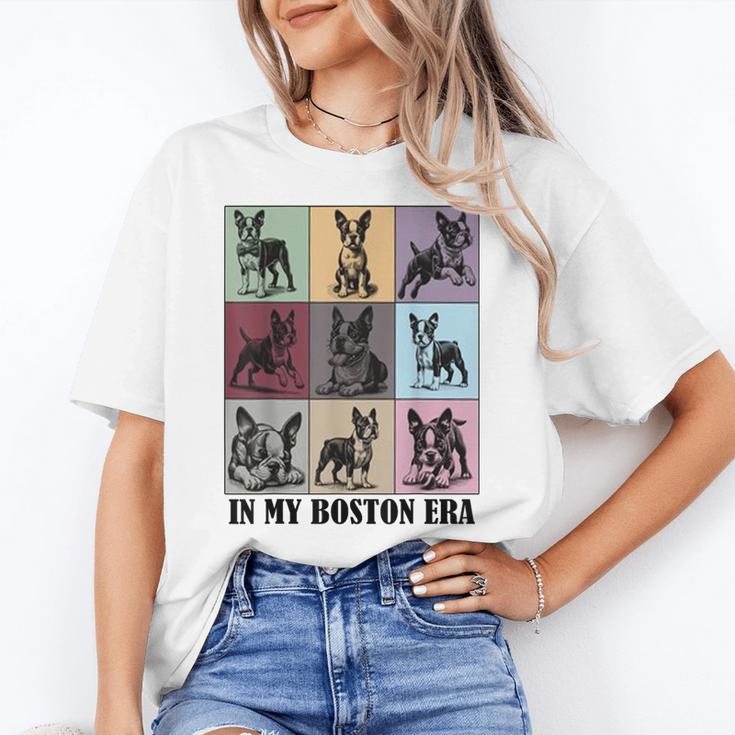 Funny Boston Terrier Quote In My Boston Terrier Era Cool Dog Men Women Women's T-Shirt