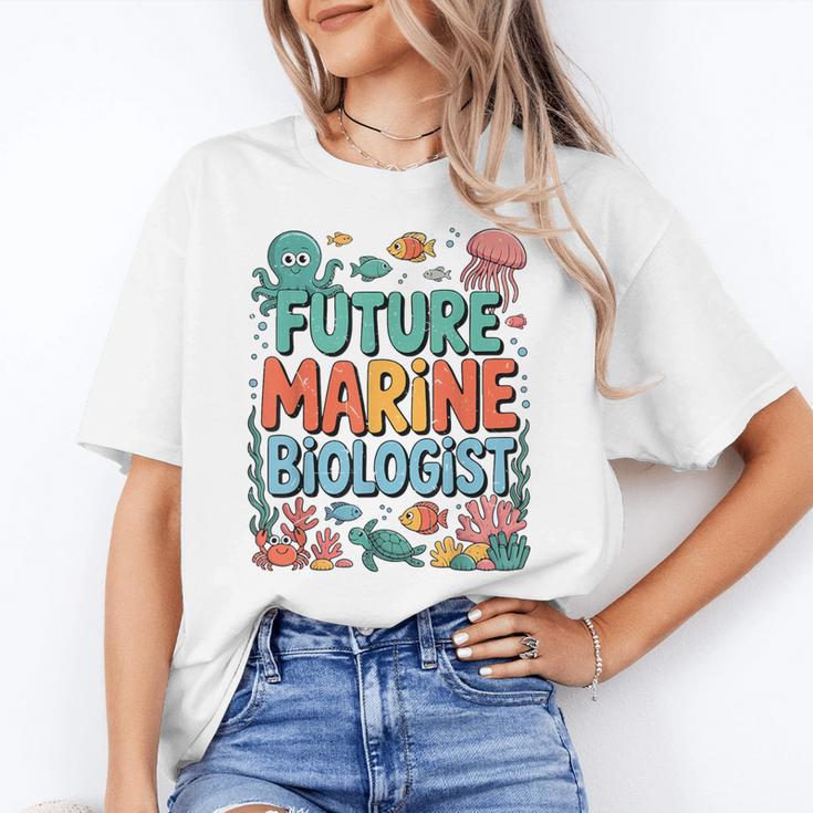 Future Marine Biologist Student Biology Teacher Kids Women's T-Shirt