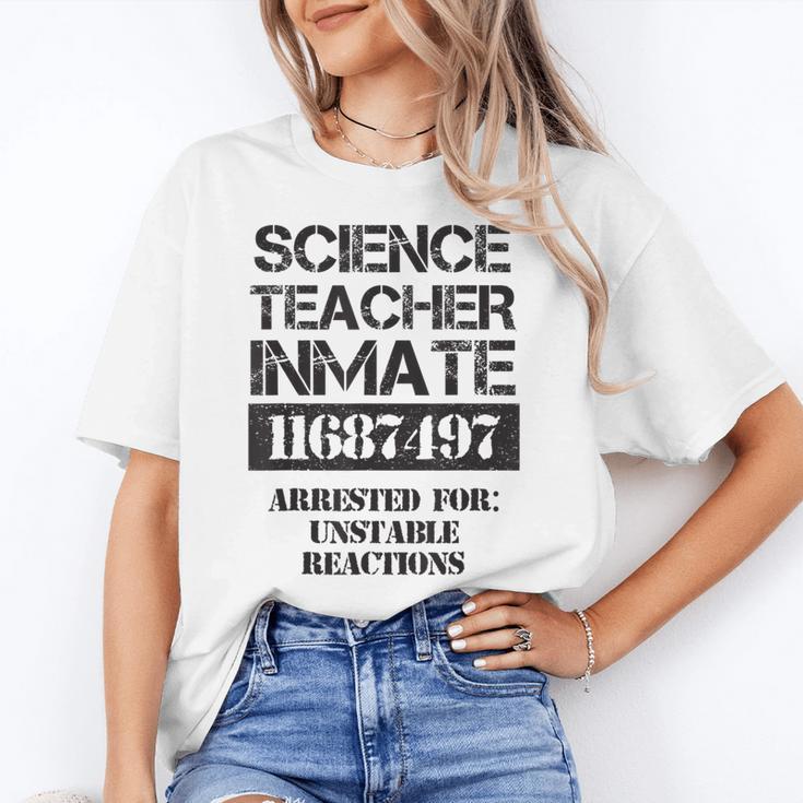 Halloween Science Teacher Prisoner Costume Women's T-Shirt
