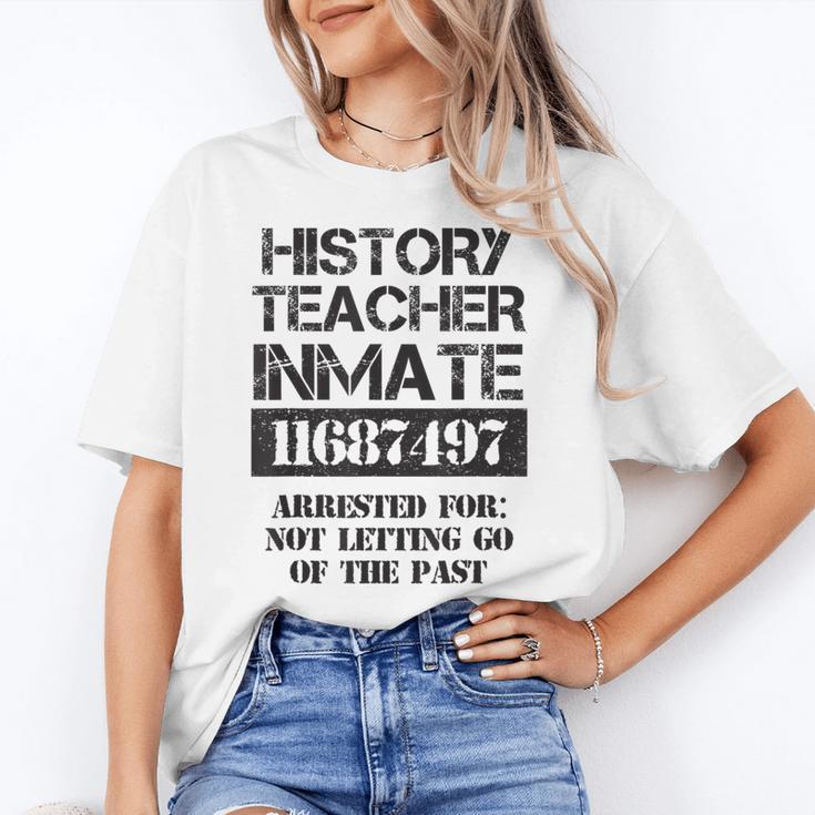 Halloween History Teacher Prisoner Costume Women's T-Shirt