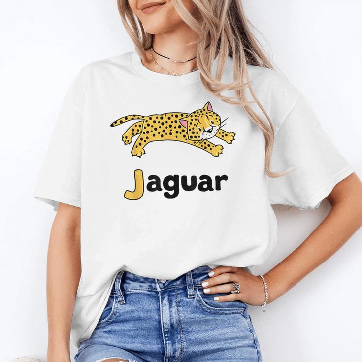 J Is For Jaguar ABC Alphabet T-Shirt For Teachers Students Women's T-Shirt