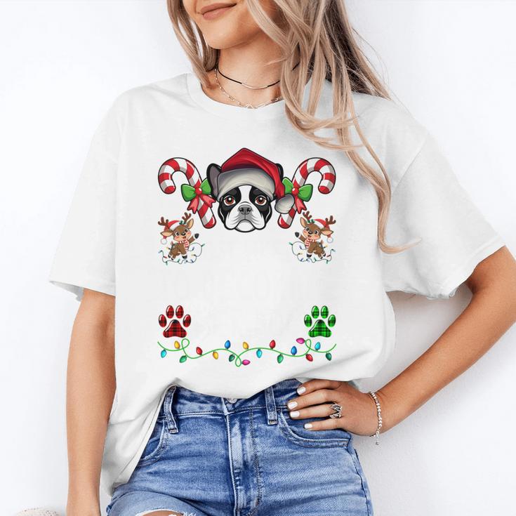 Most Likely Decorate Her Boston Terrier Dog Ugly Christmas Women's T-Shirt
