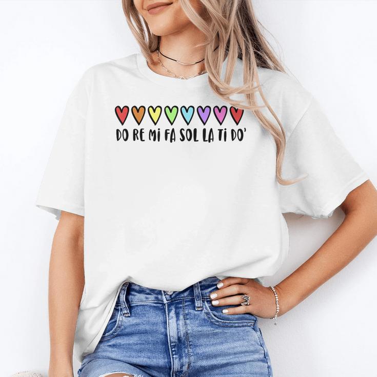 Music Teacher Hearts Music Teaching Women's T-Shirt