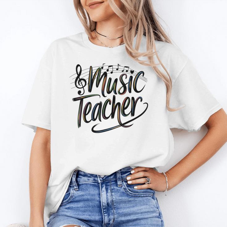 Music Teacher For Women Elementary First Day Of School Women's T-Shirt