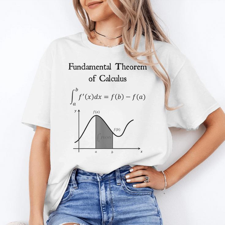 Nerdy Fundamental Theorem Of Calculus Math Teacher Geek Women's T-Shirt