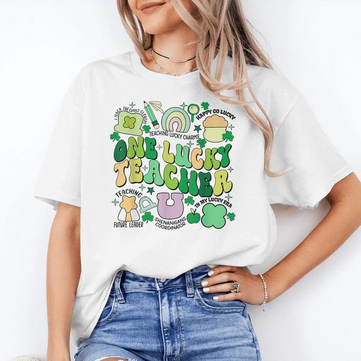 One Lucky Teacher St Patrick's Day Irish Teacher Lucky Era Women's T-Shirt