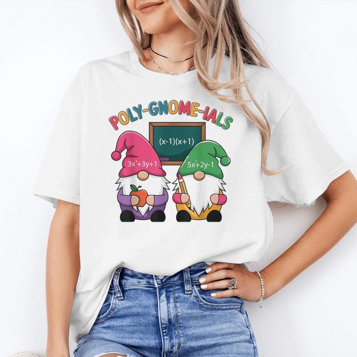Poly-Gnome-Ials Algebra Teacher Calcul Teacher Women's T-Shirt