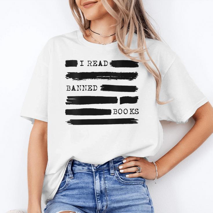 I Read Banned Books Banned Books Week Librarian Teacher Women's T-Shirt
