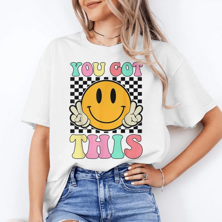 You Got This Retro Smile Motivational Testing Day Teacher Women's T-Shirt