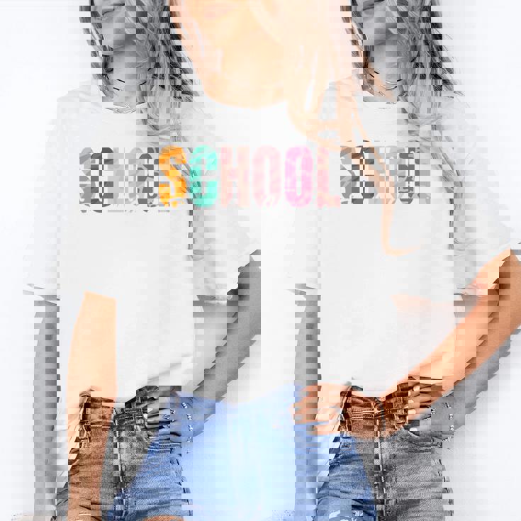 School Psychologist Rainbow Psychology Teacher Women&#x27;s T-Shirt