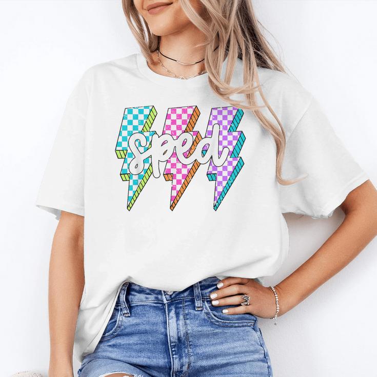 SPED Teacher Squad Lightning Bolt Special Education Women's T-Shirt