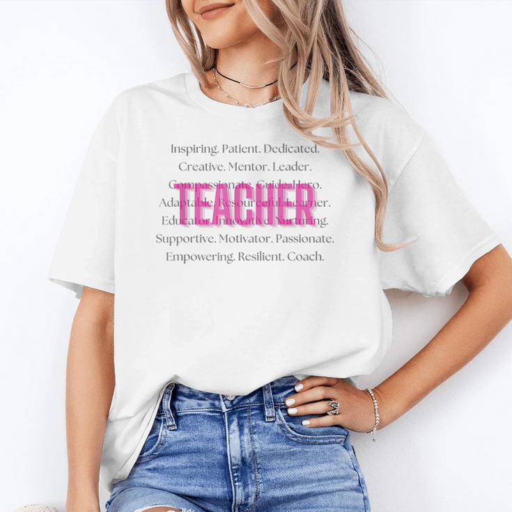 TEACH Inspirational Teacher Comfortable & Stylish T-Shirt Women's T-Shirt