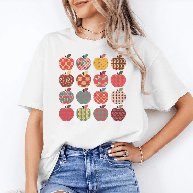 Teacher Apple Back To School Art For School Supplies Women's T-Shirt