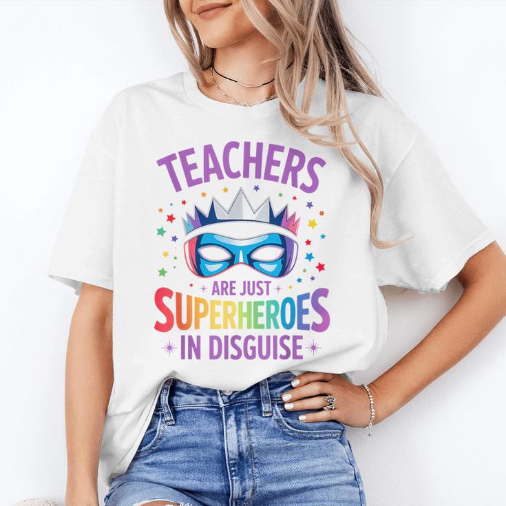 Teachers Are Just Superheroes In Disguise Back To School Women's T-Shirt
