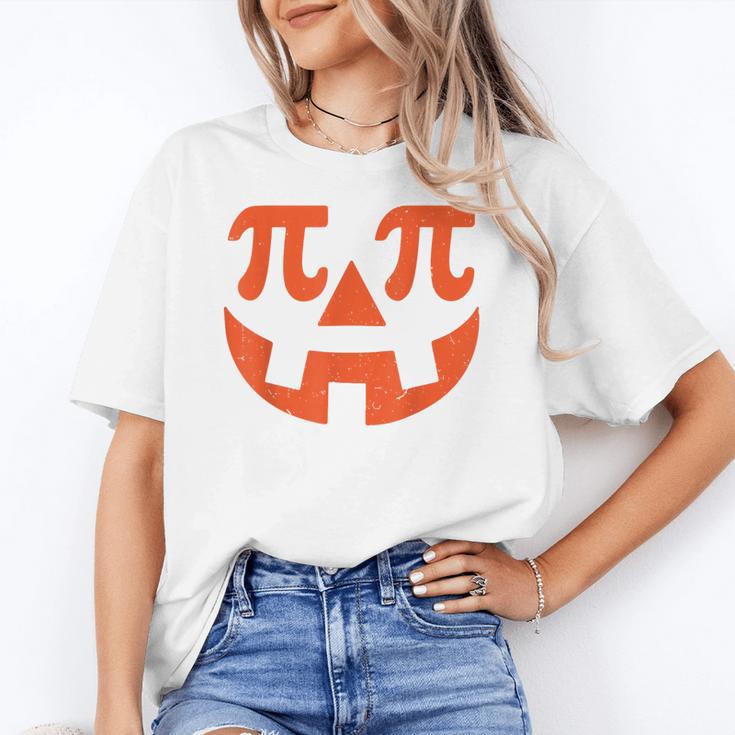 Thanksgiving Math Teacher Pumpkin Pi Pie Math Costume Women's T-Shirt