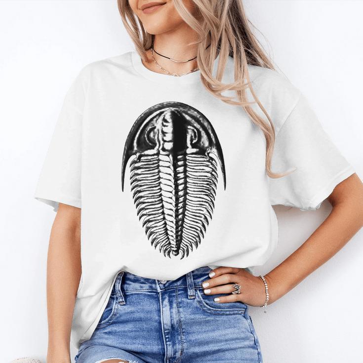 Trilobite Fossil Geology Teacher Student Geologist Women's T-Shirt