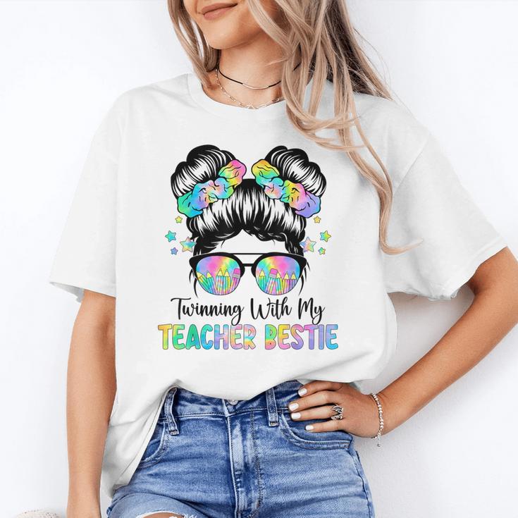 Twin Day Friends Teacher Twinning With My Bestie Women's T-Shirt